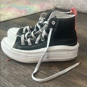 Converse Kids Black and White High-Top Sneakers